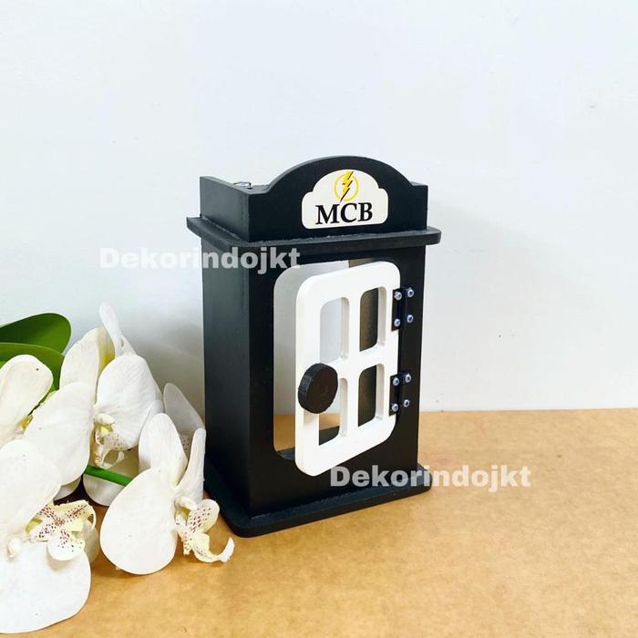 (BUKAN BOX METERAN‼)  Box MCB Pelindung dan Penutup MCB (1 Group) Desain Minimalis Hiasan dekorasi d