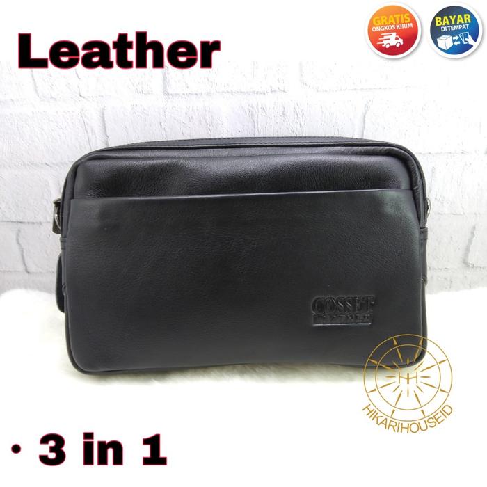HANDBAG KULIT | CLUTCH | TAS SELEMPANG KECIL KULIT ASLI | COSSET | 002