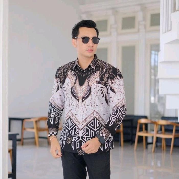 Kemeja Batik Pria Slim Fit Lengan Panjang Pendek BSS Batik Solo Sukses Kualitas Premium