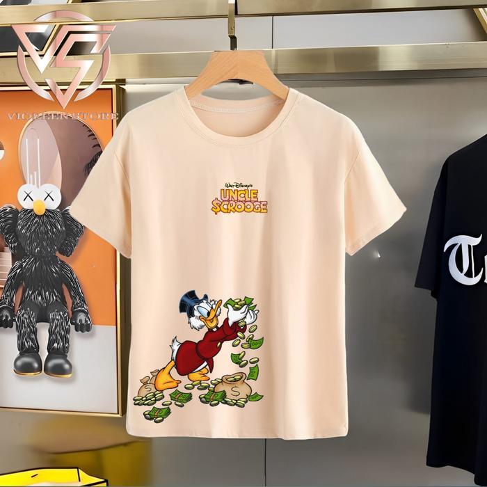 Baju Wanita Kaos Katun Premium Uncle Scrooge Gober Size Lengkap S - 5L