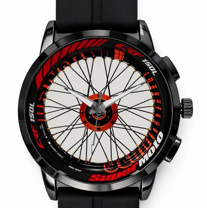 Jam Tangan Custom velg supermoto CRF KLX protech Image Art