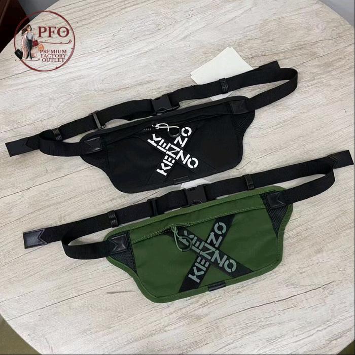 READY STOCK TAS 25F2195SA29 KNZ Logo Print Flat Belt Bag