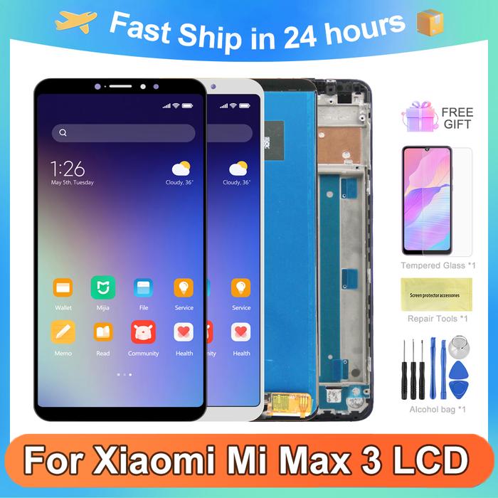 Original LCD For Xiaomi Mi Max 3 LCD Display Touch Screen Digitizer