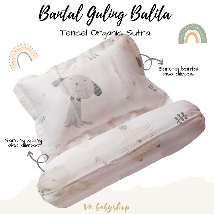 TENCL’s ORGANIC - Bantal Guling Balita / Bantal Guling Anak / Bantal Guling Junior