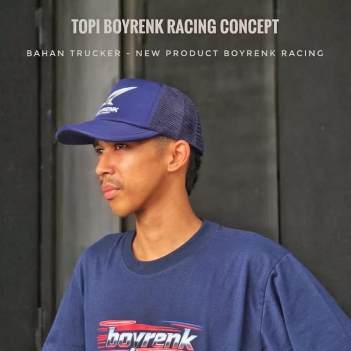 TOPI BOYRENK BAHAN BASEBALL BASE BALL & TRUCKER JARING - MERCHANDISE BOYRENK RACING CONCEPT