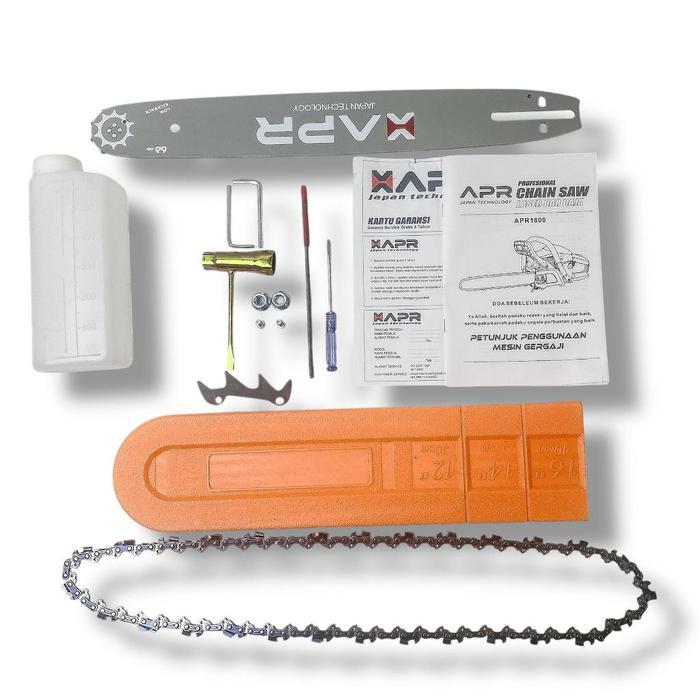 Senso 16Inch Chainsaw Xapr Chain Saw Mesin Gergaji Kayu 2Tak 52Cc Garansi Apr Ap1800 Ijm 138
