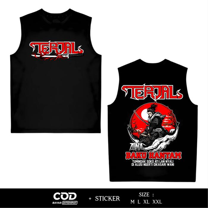 Singlet Terjal Baku Hantam Sablon DTF Desain Ronin Terbaru CC4