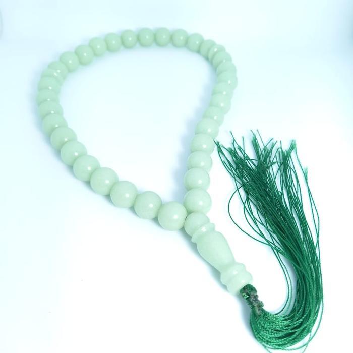 Tasbih batu pospor 33 butir asli