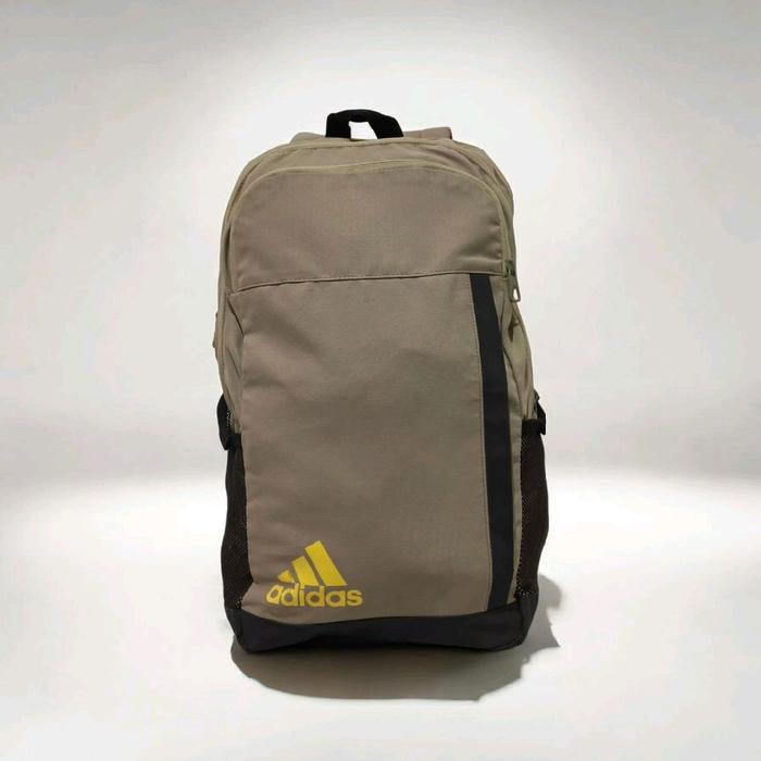 Adidas Essentials Printing Small Logo Large Capacity Beige Backpack Original