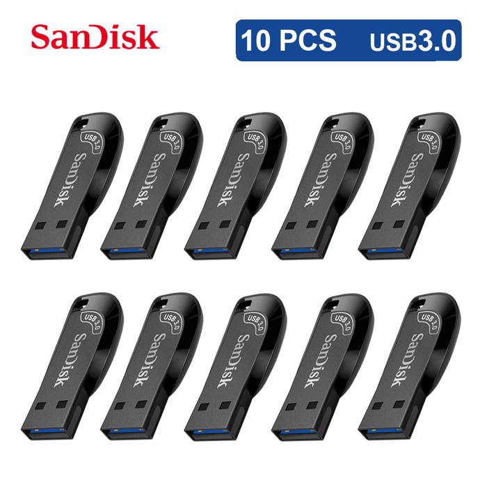 10PCS/LOT SanDisk USB Stick 3.0 Key USB Flash Drive 128GB 64G 32G Pen