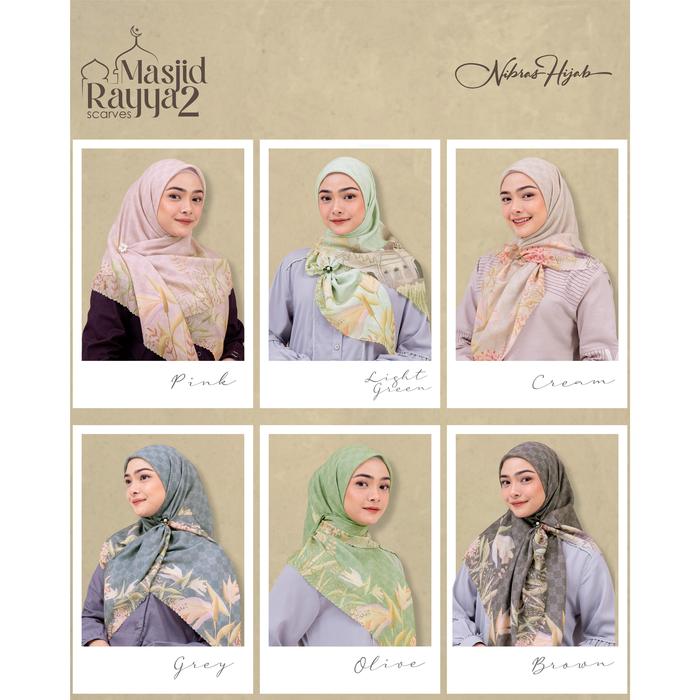 KERUDUNG SEGI EMPAT MASJID RAYYA 2 SCARVES BY NIBRAS HIJAB