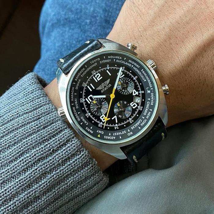 Aviator Pilot Chronograph AVW5839G2 Quartz 43mm