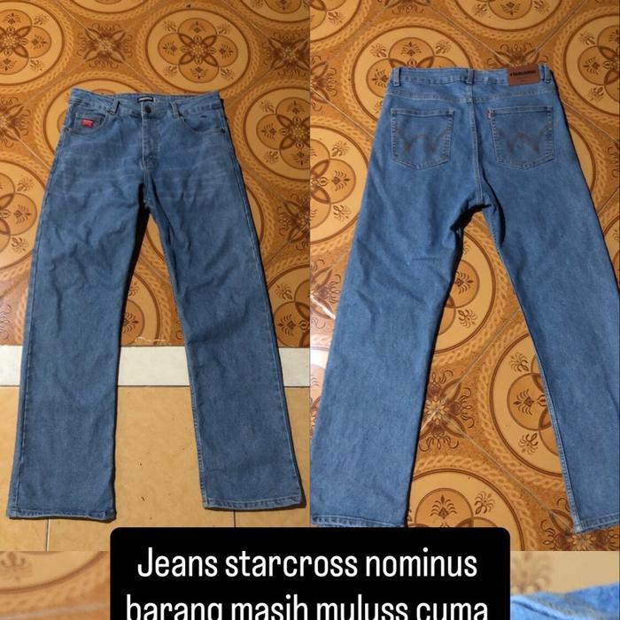 Celana jeans starcross sz 36 mulus nominus Pria Panjang Denim Dewasa Cowok