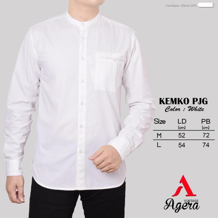 kemko agera panjang/agera terbaru/koko lengan panjang/koko warna/kemko dewasa/koko modern
