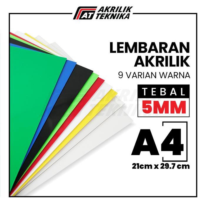 Lembaran Akrilik A4 5mm / Acrylic Sheet Clear / Akrilik Warna