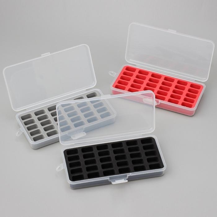 2 Pieces 30 Grids Bobbin Box Bobbin Storage Organisers Bobbin Case Bobbin Storage Container for Sewi