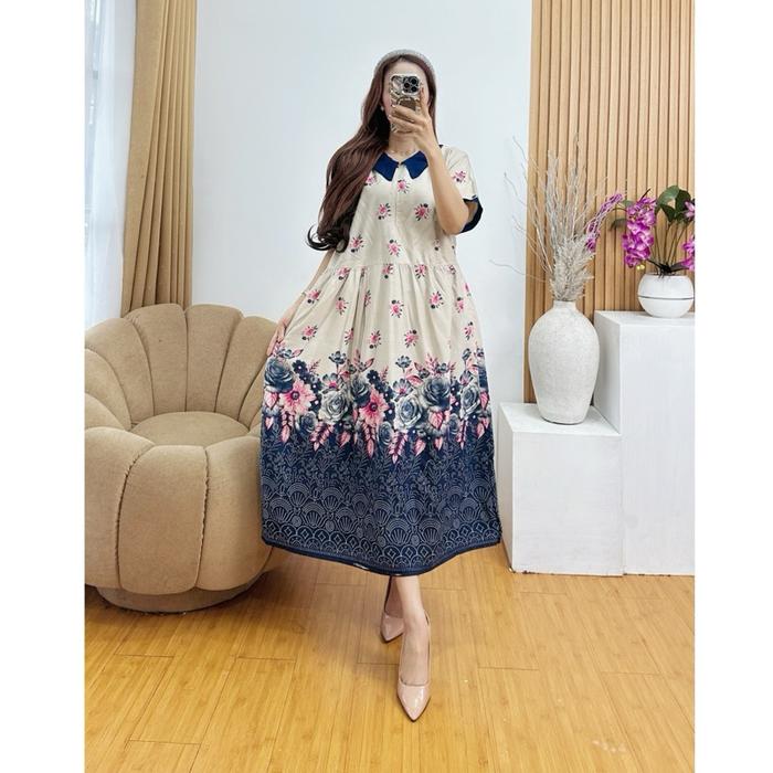 DASTER ATTAYA LD 110 DASTER KERAH KEKINIAN BAHAN RAYON PREMIUM WARNA GRADASI