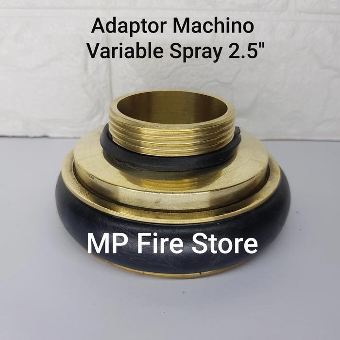 Flash Sale / Adaptor Pemadam Machino Female Cewek 2.5 Inch Ke Drat Variable Nozzle