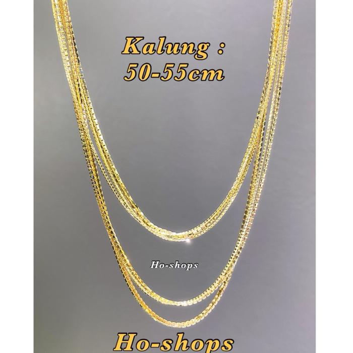 Kalung Italy Santa Emas Kuning 70% Asli Emas