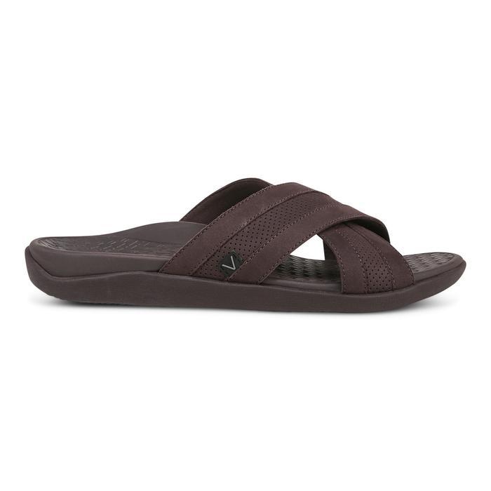 sale Vionic Mtide Slide Chocolate Sandal Pria