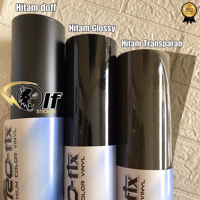 Skotlet Hitam transparan Hitam doff Hitam glossy scotlet hitam profix premium color vinyl (P 50cm x 