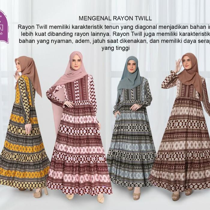 Qonitah Project Gamis Dewasa GDH 20 Baju Busana Muslim