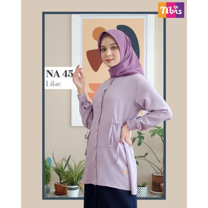 Baru Nibras Atasan Muslim NA 45 NA 045 Bahan Mosscrepe Lux Premium