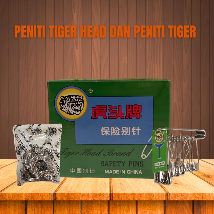 Original Peniti Tiger dan Peniti Tiger Head 1 Kotak