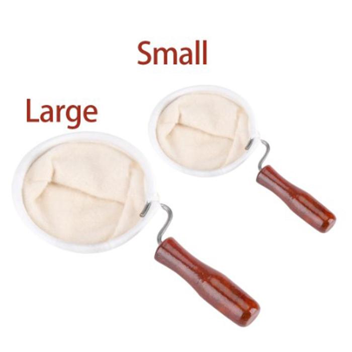 1x S/l Flannel Cloth Coffee Filter Strainer Cloth Reusable Wood