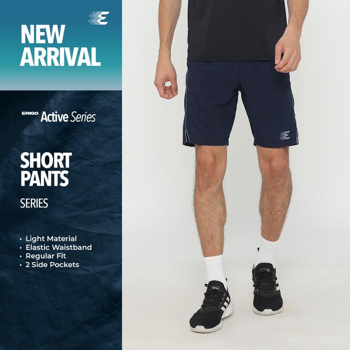 Erigo Running Short Pants Caster Navy - Celana Pendek Olahraga Pria & Wanita