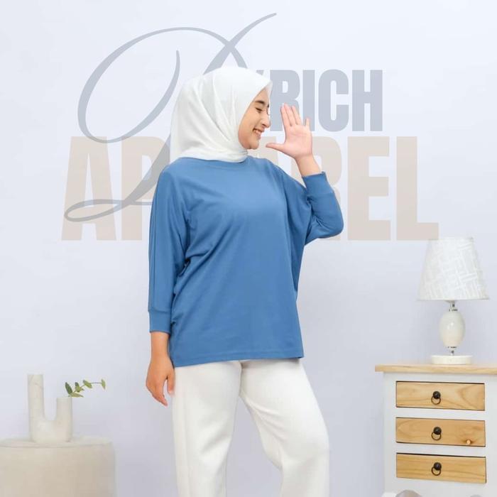 yiahzaaofficialstore - Atasan Batwing Wanita / Kaos Batwing Polos / Batwing Jumbo / Kaos Batwing Pol