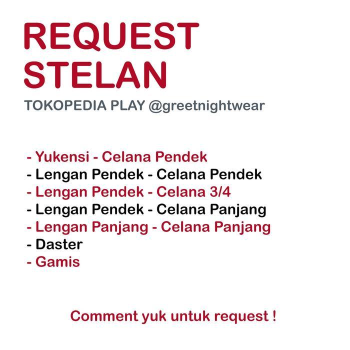 BOOM SALE GREET NIGHT WEAR - TOKOPEDIA LIVE CHECKOUT 31-60