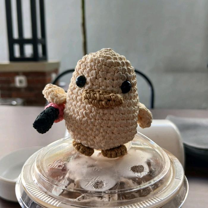 Custom amigurumi keychain
