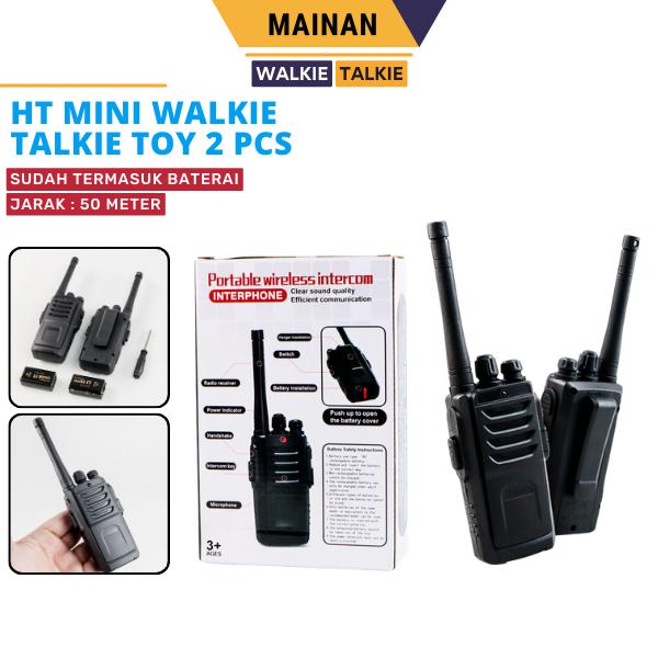 HT Anak Walkie Talkie 2 Pcs Radius 20 Meter