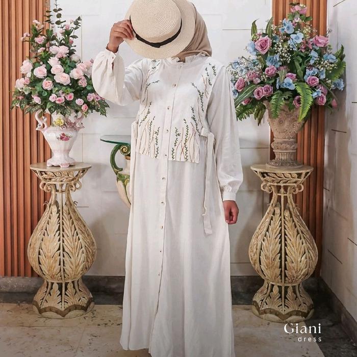 GIANI GAMIS LINEN VINTAGE / GAMIS LINEN IMPORT / GAMIS BORDIR