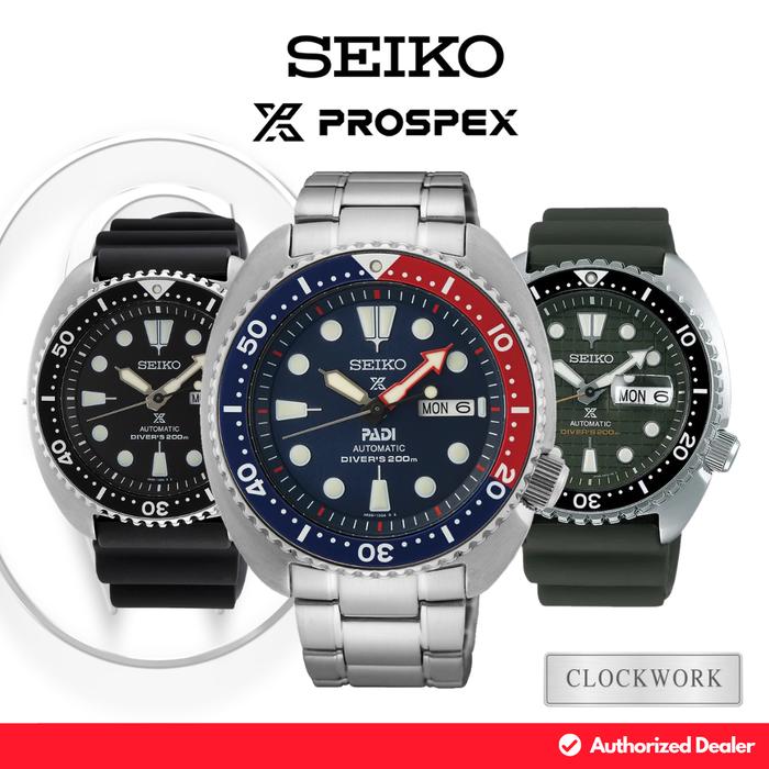 Jam Tangan Pria Seiko Prospex TURTLE SRPE King Turtle Rantai / Karet Automatic Sporty Diver's Watch 