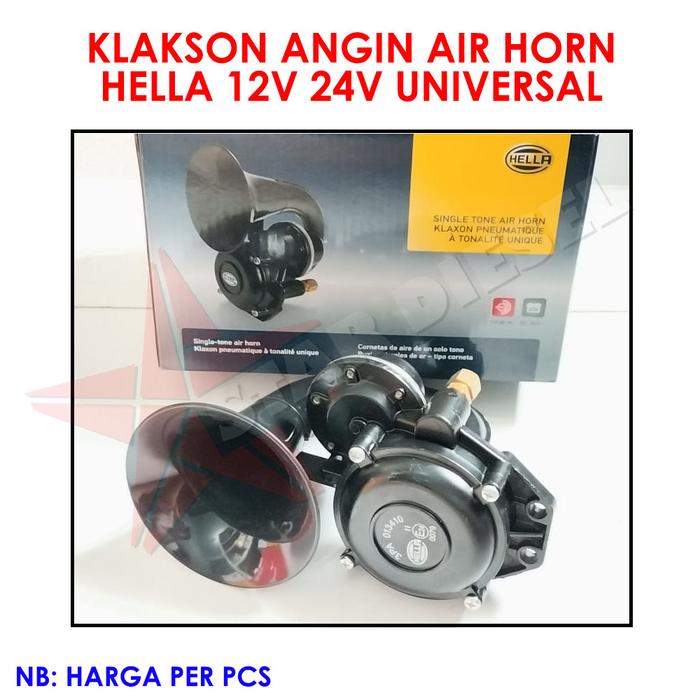 KLAKSON ANGIN AIR HORN HELLA 12 24V UNIVERSAL MERK HELLA