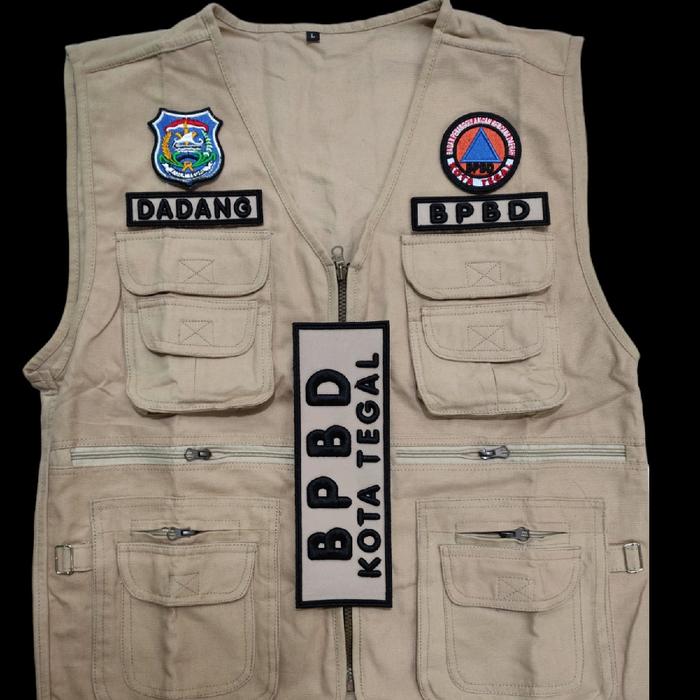 Rompi BPBD Custom Exclusive Premium Bahan Terbaik Pria BNPB Basarnas