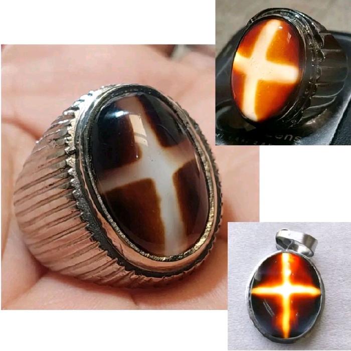 Cincin batu yaman wulung tapak jalak asli original Rings cincin pria akik