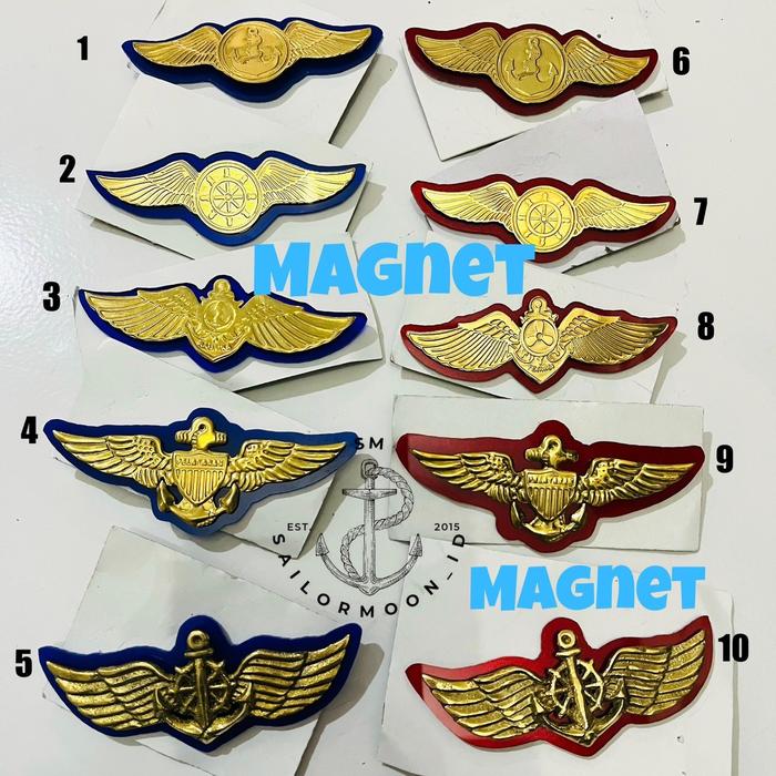 WING PELAYARAN MAGNET WING JANGKAR WING TARUNA PELAYARAN WING PELAUT BRIVET PELAYARAN MERAH BRIFET P