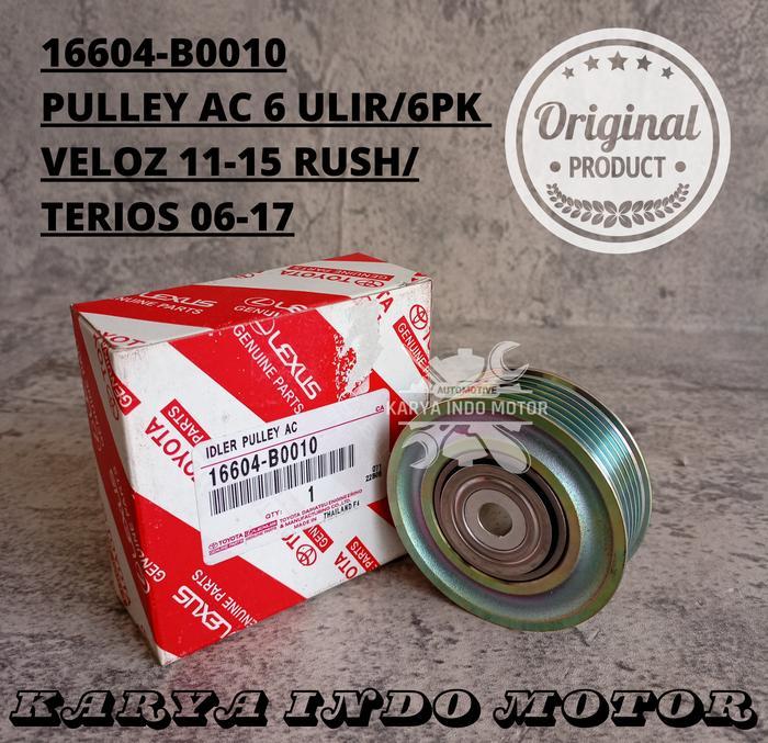 Pully Pulley Tensioner AC (6 Ulir) 6PK Toyota Avanza Veloz 16604-B0010 KI1