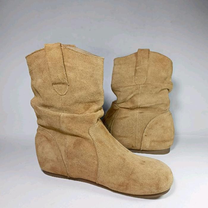 MiaoLv original leather boot 37 size woman shoes