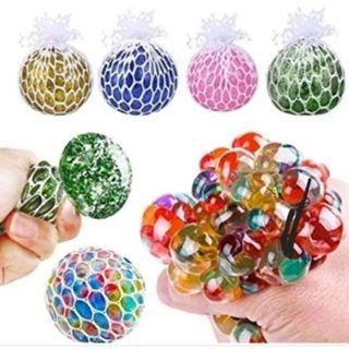 SQUISHY MESH BALL / SMASH BALL Bola Anggur Pencet Anti Stress Jaring / Squis Ball