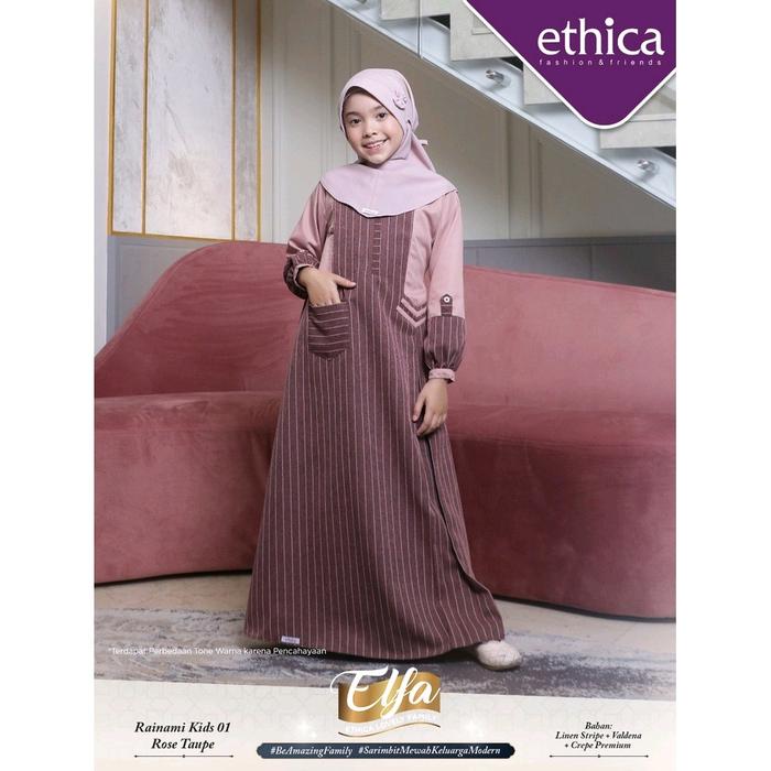 GAMIS ANAK ETHICA RAINAMI 01 ROSE TAUPE