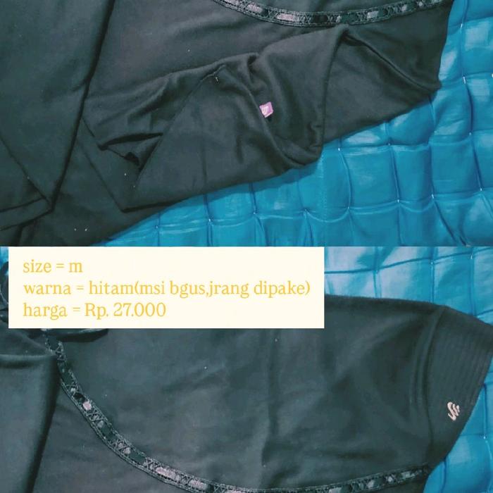 Rabbani Preloved Hitam Size M - Wanita