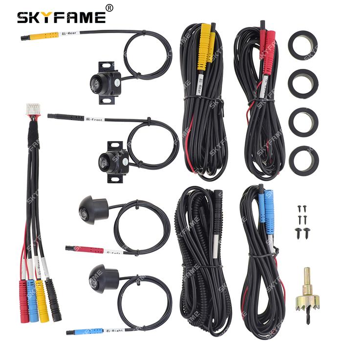 SKYFAME Mobil 360 Kamera Panorama Tampilan Sekitar Kamera Mundur