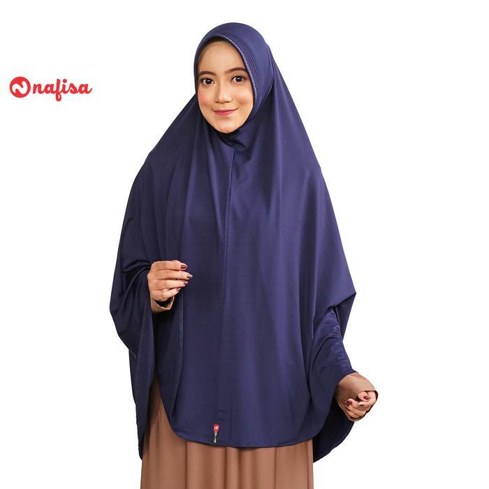PROMO!! Nafisa Ornella - Khimar Hijab Jilbab Instan Syar'i Jumbo Premium Bergo Cantik Pad Muslim STO
