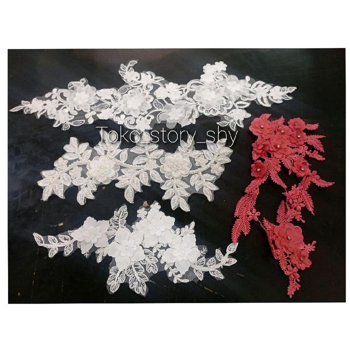 1PC - RENDA BRUKAT/RENDA TEMPEL/RENDA HIASAN BAJU