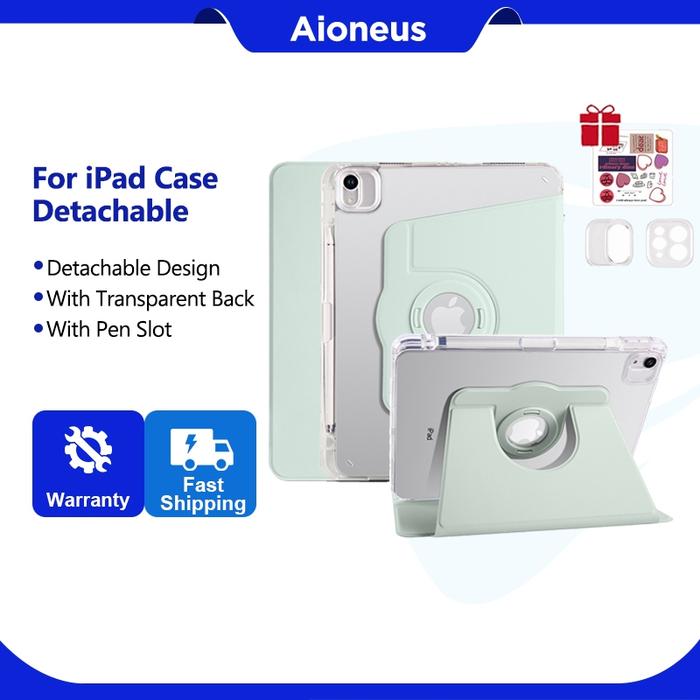 Aioneus | Case iPad 720° Rotate Detachable Acrylic Case iPad Pro11 Gen10 10.2