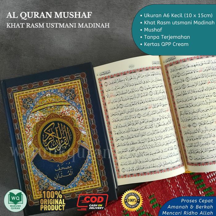 Bisa Cod Paling Murah Q81 Al Quran Rasm Utsmani Khot Madinah A6 Berkualitas